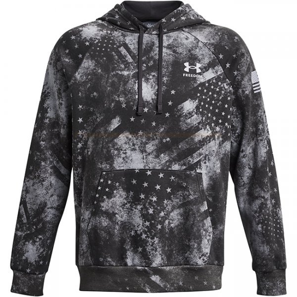 Under Armour Freedom Rival Fleece Amp Hoodie - Jet Grey - S