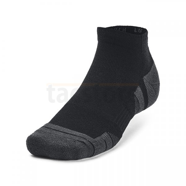 Under Armour Performance Tech 3-Pack Low Cut Socks - Black / Jet Grey - XL