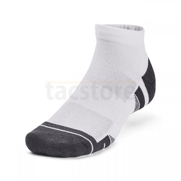 Under Armour Performance Tech 3-Pack Low Cut Socks - White / White / Jet Grey - M
