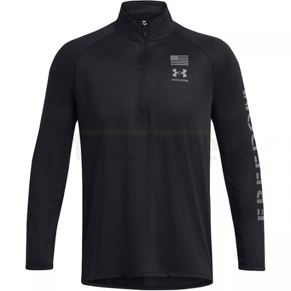 Under Armour Freedom Tech 1/2 Zip - Black / Pitch Grey - XL
