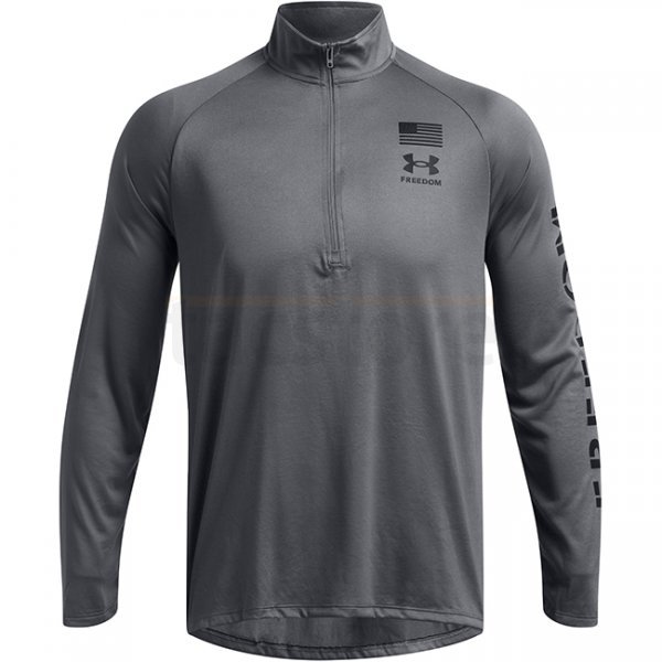 Under Armour Freedom Tech 1/2 Zip - Pitch Grey / Black - XL