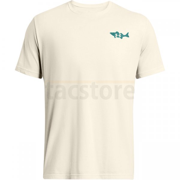 Under Armour Mens Walleye Short Sleeve - Summit White / Coastal Teal - XL