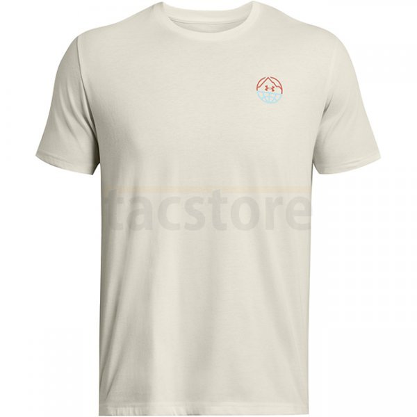 Under Armour Mens Outdoor Cube Short Sleeve - White Quart / Sky Blue - M