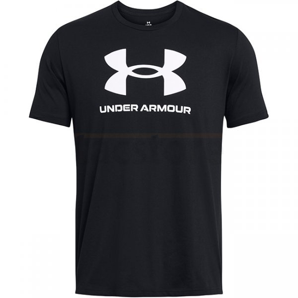 Under Armour Mens Sportstyle Logo Short Sleeve - Black / White - 2XL