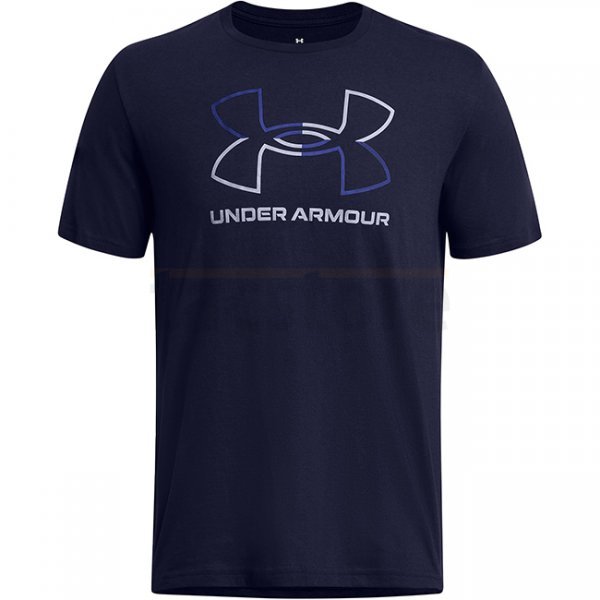 Under Armour Mens Foundation Short Sleeve - Navy Blue - M