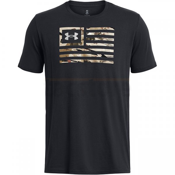 Under Armour Mens Freedom Flag Printed T-Shirt - Black - XL