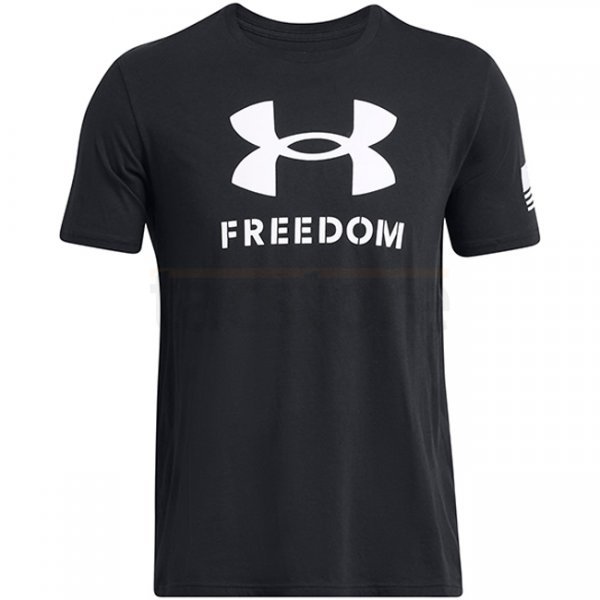 Under Armour Mens Freedom Logo T-Shirt - Black / White - 3XL