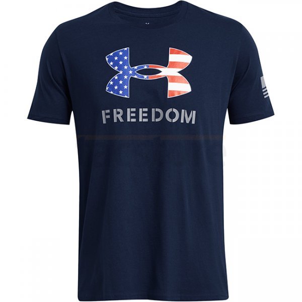 Under Armour Mens Freedom Logo T-Shirt - Academy / Steel - 3XL