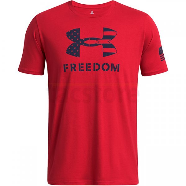 Under Armour Mens Freedom Logo T-Shirt - Red - 3XL