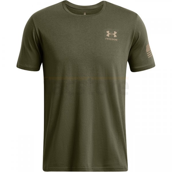 Under Armour Mens Freedom Flag Gradient T-Shirt - Marine OD Green - XL