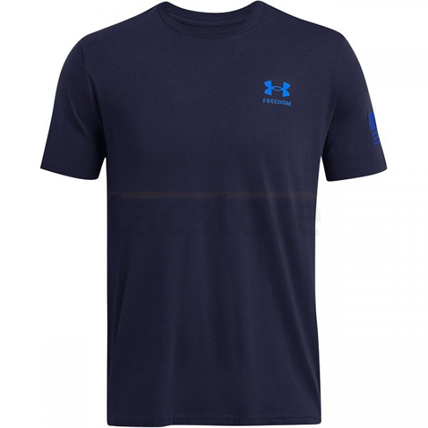 Under Armour Mens Freedom Flag Gradient T-Shirt - Midnight Navy - S