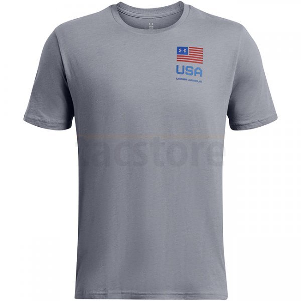 Under Armour Mens Freedom Amp Chest T-Shirt - Royal - XL