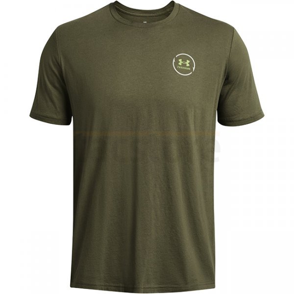 Under Armour Mens Freedom Bass Short Sleeve T-Shirt - Marine OD Green - M