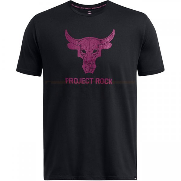 Under Armour Project Rock Payoff T-Shirt - Black / Purple Gemini - 2XL