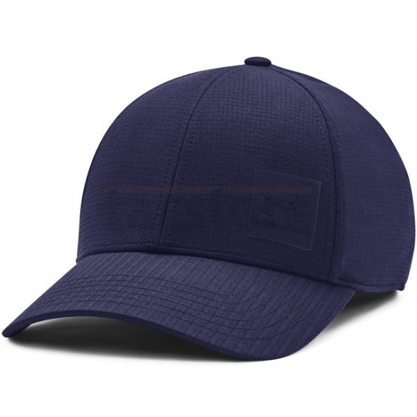 Under Armour Mens ArmourVent Stretch Fit Cap - Navy Blue - S/M