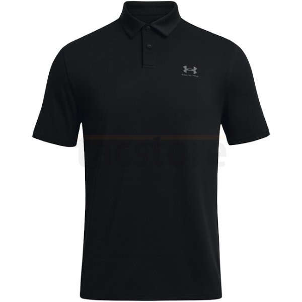 Under Armour Mens Tee To Green Freedom Polo - Black / Grey - M