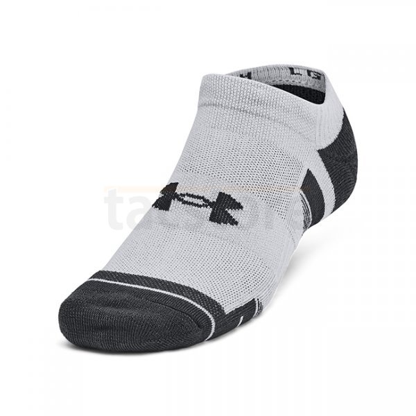 Under Armour Performance Tech 6-Pack No Show Socks - Mod Grey / Mod Grey - M
