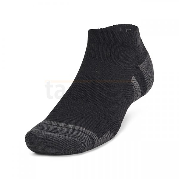 Under Armour Performance Tech 6-Pack Low Cut Socks - Black / Jet Grey - XL