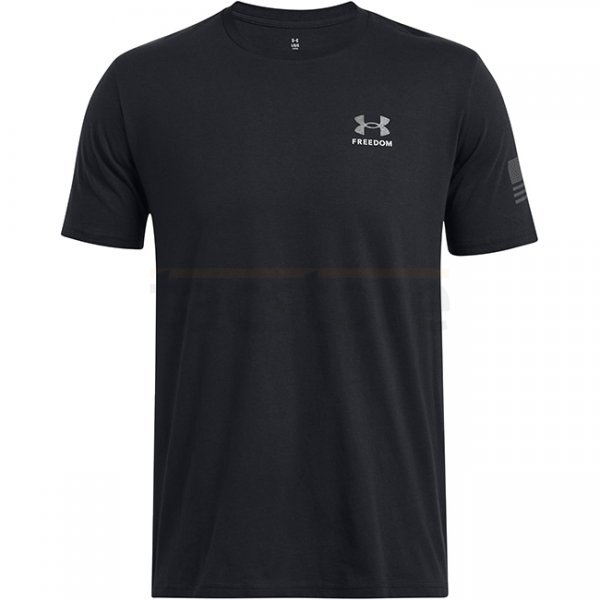 Under Armour Mens Freedom By 1775 T-Shirt - Black / Titan Grey - M