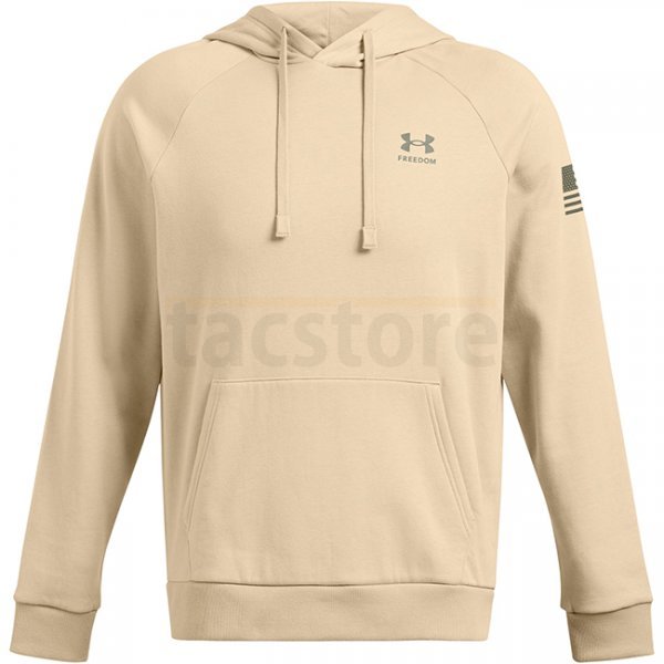 Under Armour Mens Freedom Flag Hoodie - Desert Sand / Olive - 3XL