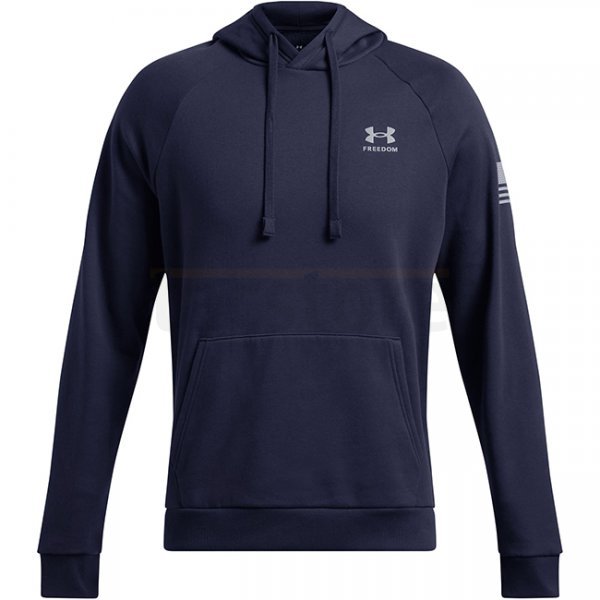 Under Armour Mens Freedom Flag Hoodie - Navy Blue / Steel - M