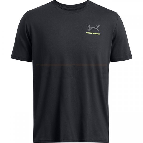 Under Armour Mens Schematic White Tail Short Sleeve - Black / Grey - 3XL