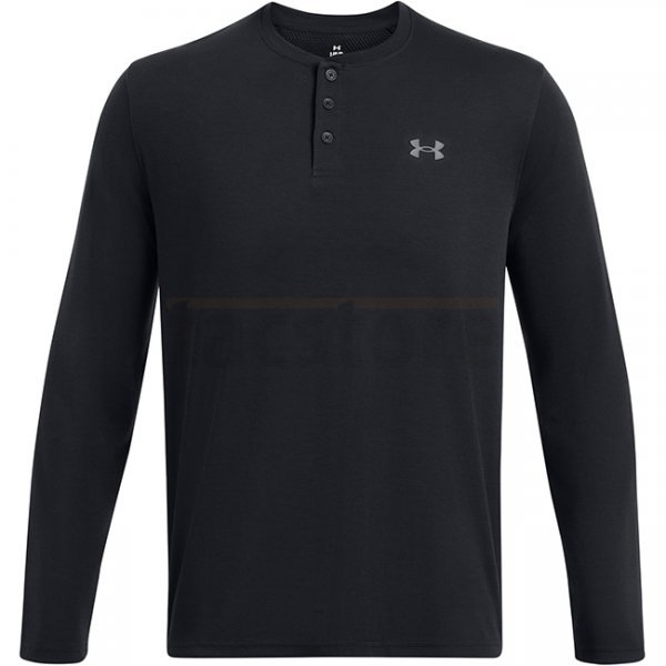 Under Armour Mens Expanse Henley - Black / Grey - 3XL