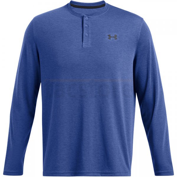 Under Armour Mens Expanse Henley - Tech Blue / Black - L