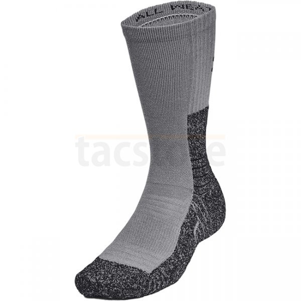 Under Armour All Weather Wool Boot Socks - Titan Grey / Black - L