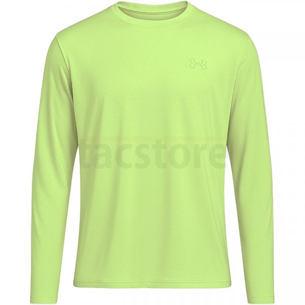 Under Armour Mens Fish Elite Long Sleeve - Sonic Yellow / White - L