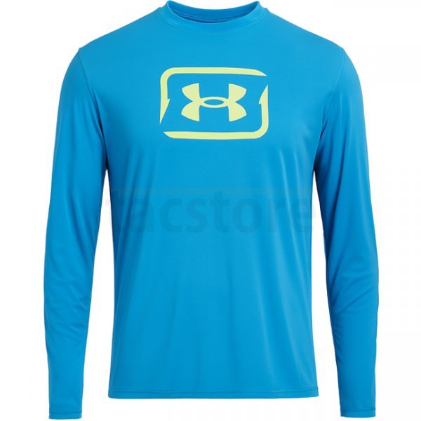 Under Armour Mens Fish Pro Chill Tackle Box Long Sleeve - Ether Blue / Sonic Yellow - 3XL