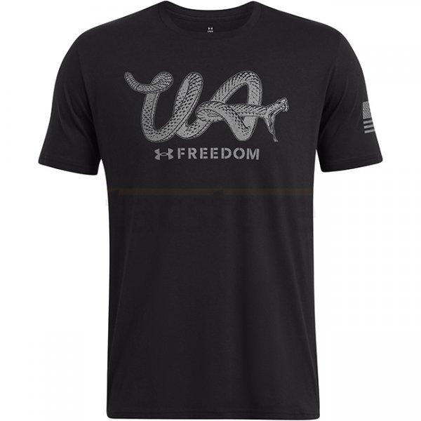 Under Armour Mens Freedom Military T-Shirt - Black / Titan Grey - S