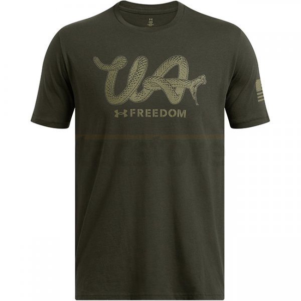 Under Armour Mens Freedom Military T-Shirt - Artillery Green - 2XL