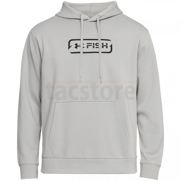 Under Armour Mens Fish Pro Terry Hoodie - Mod Grey / Black - S