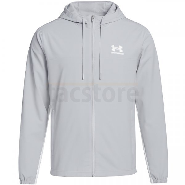 Under Armour Rival Woven Windbreaker - Mod Grey / Mod Grey / White - 3XL