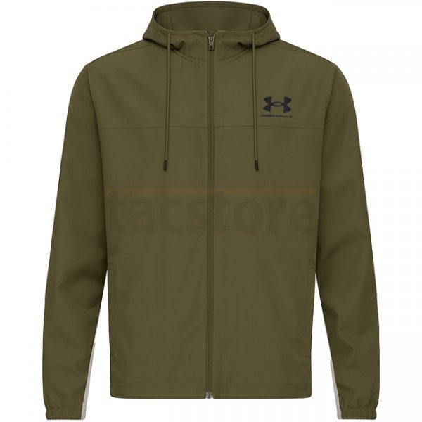 Under Armour Rival Woven Windbreaker - Marine OD Green / Black - S