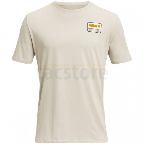 Under Armour Mens Walleye Short Sleeve - Sandstorm / Gold League - L