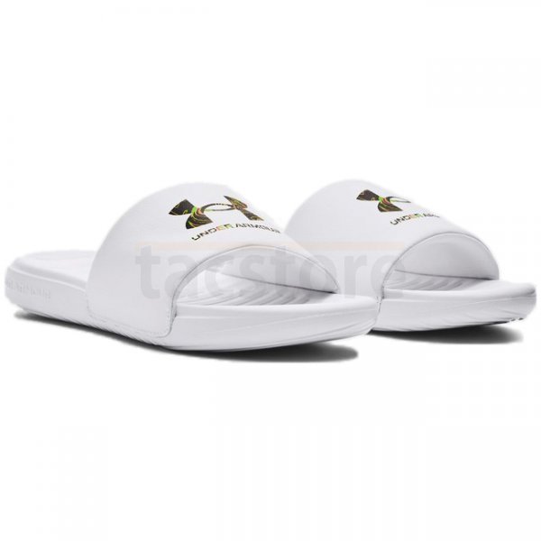 Under Armour Ansa Graphic Logo Slides - White - 8