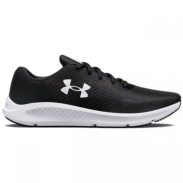 Under Armour Charged Pursuit 3 Running Shoes - Black / White - 8.5
