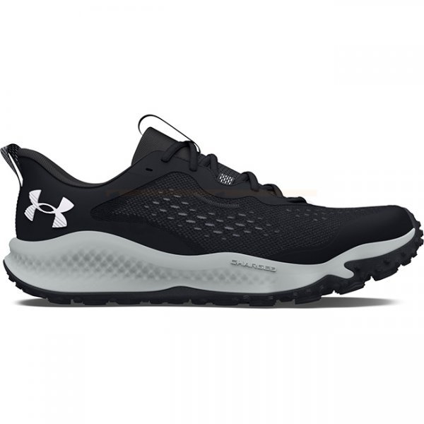 Under Armour Mens Charged Maven Trail Running Shoes - Black / Mod Grey / White - 13