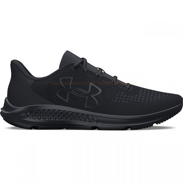 Under Armour Mens Charged Pursuit 3 Big Logo Running Shoes - Black - 10