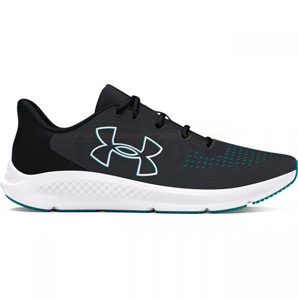 Under Armour Mens Charged Pursuit 3 Big Logo Running Shoes - Anthracite / Black / White - 10