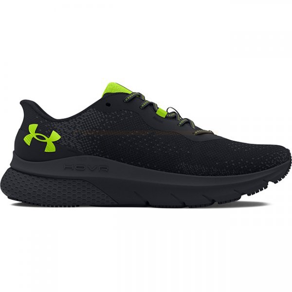 Under Armour Mens HOVR Turbulence 2 Running Shoes - Black / High Vis Yellow - 8.5
