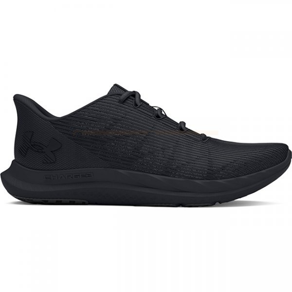 Under Armour Mens Charged Speed Swift Running Shoes - Black / Black / Black - 10