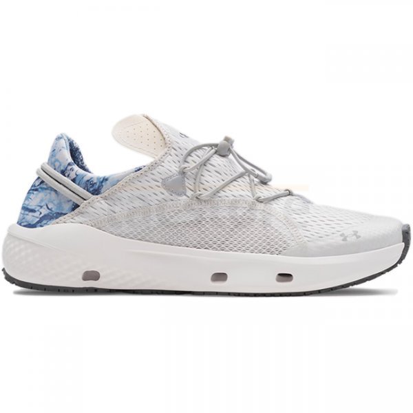 Under Armour Mens Kilchis Camo Fishing Shoes - Distant Grey / White / Mod Grey - 12.5