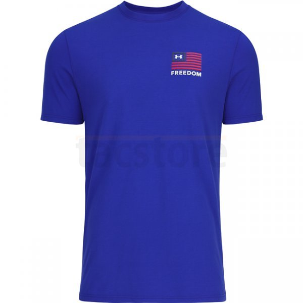 Under Armour Mens Freedom Left Chest T-Shirt - Royal / Navy Blue - XL