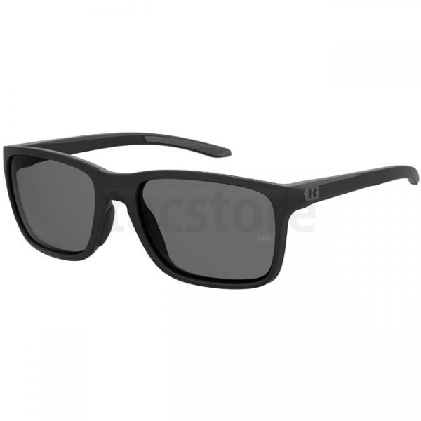 Under Armour Hustle Sunglasses - Matte Black - Grey Polarized