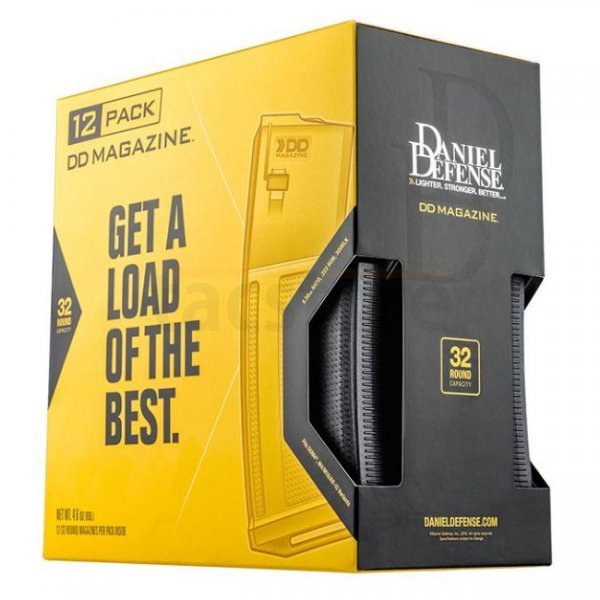 Daniel Defense AR15 .223/5.56/.300 BO 32rds Magazine 12-Pack - Black