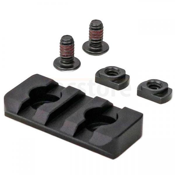 B&T Industries 3 Slots Picatinny Rail M-LOK - Black