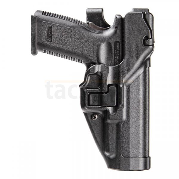 BLACKHAWK Level 3 Matte Finish SERPA Duty Holster Glock 17/19/22/23/31/32 RH - Black